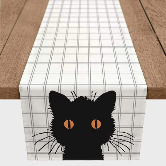 90" Scaredy Cat Table Runner 1 90" Scaredy Cat Table Runner