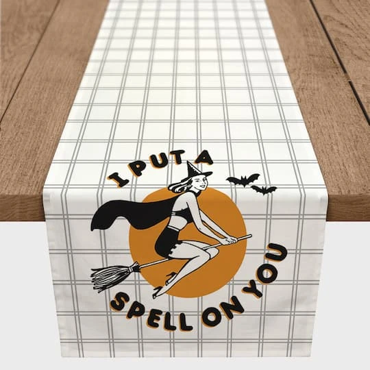 90" Retro Witch Table Runner 1 90" Retro Witch Table Runner