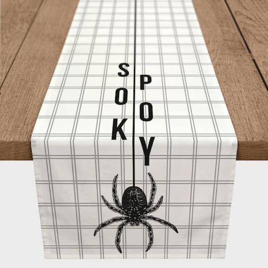 90" Spooky Spider Table Runner 2 90" Spooky Spider Table Runner - Image 2