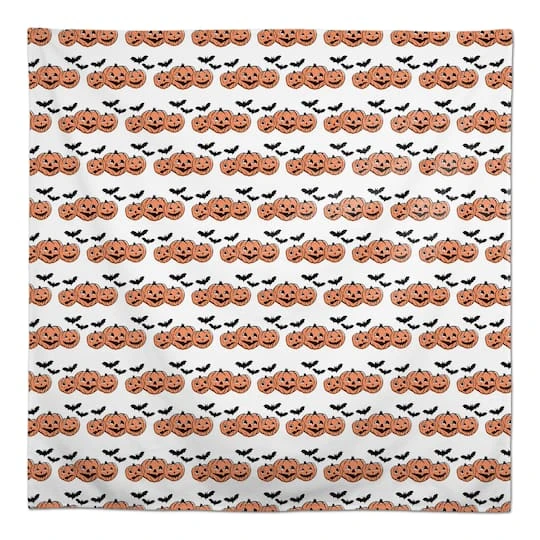 58" Jack-O-Lanterns & Bats Tablecloth 2 58" Jack-O-Lanterns & Bats Tablecloth - Image 2