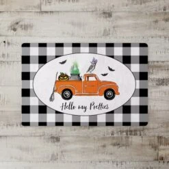 Hello My Pretties Halloween Truck Floor Mat 5 Hello My Pretties Halloween Truck Floor Mat -Halloween Decor Shop D442882S 2