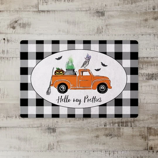 Hello My Pretties Halloween Truck Floor Mat 3 Hello My Pretties Halloween Truck Floor Mat - Image 3