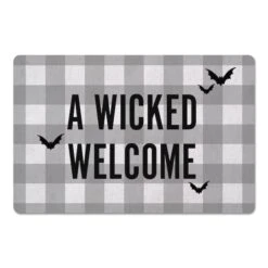 Wicked Home Gray Floor Mat 4 Wicked Home Gray Floor Mat -Halloween Decor Shop D442891S 1 1