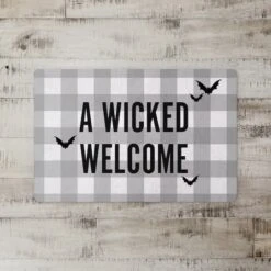 Wicked Home Gray Floor Mat 5 Wicked Home Gray Floor Mat -Halloween Decor Shop D442891S 2