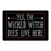 Wicked Witch Lives Here Floor Mat 8 Wicked Witch Lives Here Floor Mat -Halloween Decor Shop D442894S 1