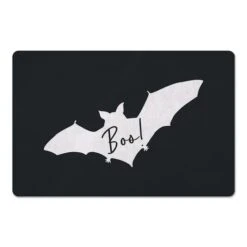 Boo Bat Gray Floor Mat 4 Boo Bat Gray Floor Mat -Halloween Decor Shop D442895S 1 1