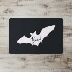 Boo Bat Gray Floor Mat 5 Boo Bat Gray Floor Mat -Halloween Decor Shop D442895S 2