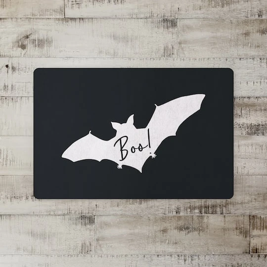 Boo Bat Gray Floor Mat 3 Boo Bat Gray Floor Mat - Image 3