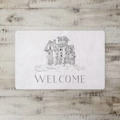 Haunted House Floor Mat 5 Haunted House Floor Mat -Halloween Decor Shop D442896S 2