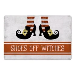 Shoes Off Witches Floor Mat 4 Shoes Off Witches Floor Mat -Halloween Decor Shop D442915S 1 1