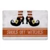 Shoes Off Witches Floor Mat -Halloween Decor Shop D442915S 1