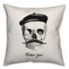 Bone-jour Spun Poly Throw Pillow -Halloween Decor Shop D442916S 1