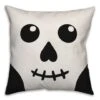 Skull Face Spun Poly Throw Pillow 9 Skull Face Spun Poly Throw Pillow -Halloween Decor Shop D442920S 1