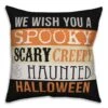 Halloween Words Throw Pillow -Halloween Decor Shop D442922S 1