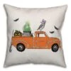 Halloween Truck Throw Pillow -Halloween Decor Shop D442923S 1