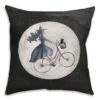 Witch Bike Throw Pillow 12 Witch Bike Throw Pillow -Halloween Decor Shop D442924S 1