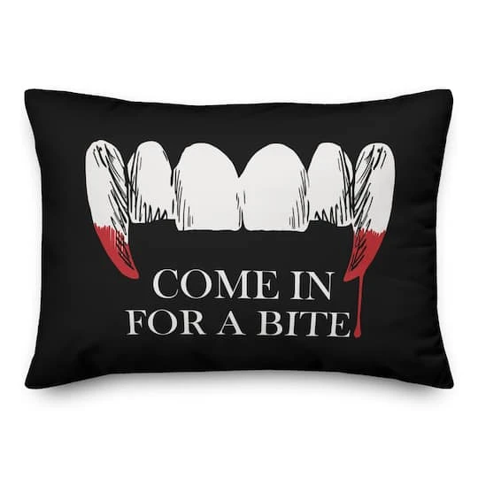 Come In For A Bite Throw Pillow 1 Come In For A Bite Throw Pillow