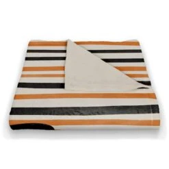 Happy Halloween Stripes Throw 6 Happy Halloween Stripes Throw -Halloween Decor Shop D442934S 2