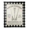 Salem Sisters Broomstick Co. Coral Fleece Blanket 7 Salem Sisters Broomstick Co. Coral Fleece Blanket -Halloween Decor Shop D442935S 1