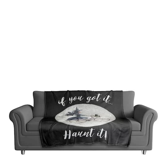 If You Got It, Haunt It Coral Fleece Blanket 4 If You Got It, Haunt It Coral Fleece Blanket - Image 4