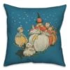 Vintage Halloween Family Throw Pillow -Halloween Decor Shop D442947S 1