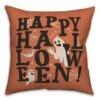 Happy Halloween Orange Throw Pillow -Halloween Decor Shop D442949S 1