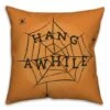 Hang Awhile Spiderweb Spun Poly Throw Pillow 4 Hang Awhile Spiderweb Spun Poly Throw Pillow -Halloween Decor Shop D442950S 1