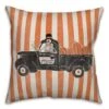 Skelly's Landscaping Truck Spun Poly Throw Pillow 6 Skelly's Landscaping Truck Spun Poly Throw Pillow -Halloween Decor Shop D442965S 1