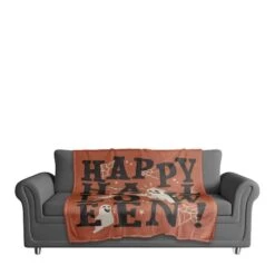 Happy Halloween Retro Ghosts Throw 7 Happy Halloween Retro Ghosts Throw -Halloween Decor Shop D442969S 3