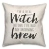Real Witch Morning Brew Light Throw Pillow 9 Real Witch Morning Brew Light Throw Pillow -Halloween Decor Shop D442979S 1