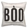 Boo Ghost On Wood Throw Pillow 12 Boo Ghost On Wood Throw Pillow -Halloween Decor Shop D442982S 1