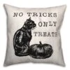 No Tricks Only Treats Cat Throw Pillow 9 No Tricks Only Treats Cat Throw Pillow -Halloween Decor Shop D442991S 1