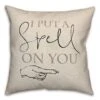 I Put A Spell On You Hand Throw Pillow -Halloween Decor Shop D442995S 1