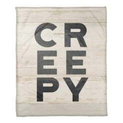 Creepy Wood Fleece Throw -Halloween Decor Shop D442999S 1 1