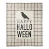Happy Halloween Crow Fleece Blanket 7 Happy Halloween Crow Fleece Blanket -Halloween Decor Shop D443000S 1