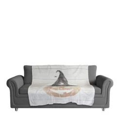 Witch Hat Fleece Throw Blanket -Halloween Decor Shop D443002S 2