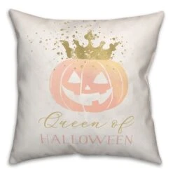 Queen Of Halloween Throw Pillow