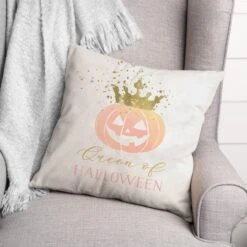 Queen Of Halloween Throw Pillow 5 Queen Of Halloween Throw Pillow -Halloween Decor Shop D443006S 2