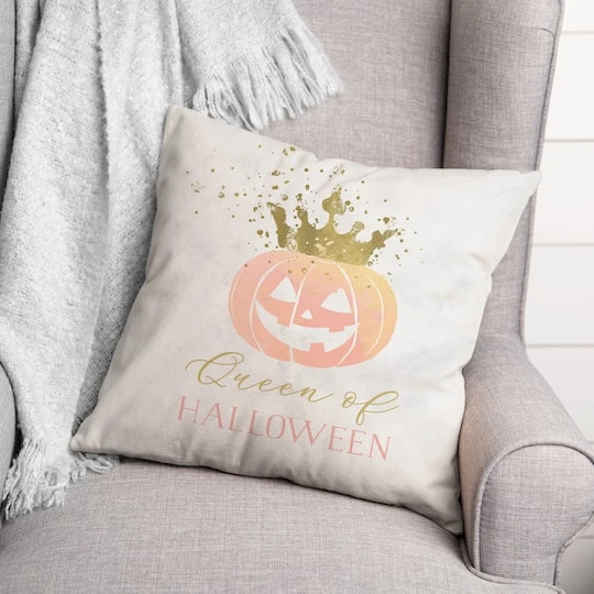 Queen Of Halloween Throw Pillow 3 Queen Of Halloween Throw Pillow - Image 3