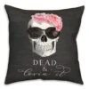 Dead & Lovin' It Skull Throw Pillow 6 Dead & Lovin' It Skull Throw Pillow -Halloween Decor Shop D443009S 1