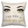 I'll Put A Spell On You Eyes Throw Pillow
