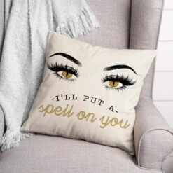 I'll Put A Spell On You Eyes Throw Pillow 5 I'll Put A Spell On You Eyes Throw Pillow -Halloween Decor Shop D443011S 2