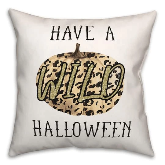 Wild Halloween Throw Pillow 1 Wild Halloween Throw Pillow