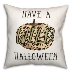 Wild Halloween Throw Pillow 6 Wild Halloween Throw Pillow -Halloween Decor Shop D443015S 2