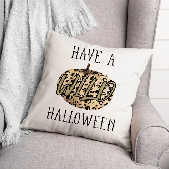 Wild Halloween Throw Pillow 4 Wild Halloween Throw Pillow - Image 4