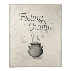 Feeling Crafty Fleece Throw 5 Feeling Crafty Fleece Throw -Halloween Decor Shop D443016S 1 1