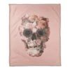 Flower Skull Fleece Throw -Halloween Decor Shop D443018S 1