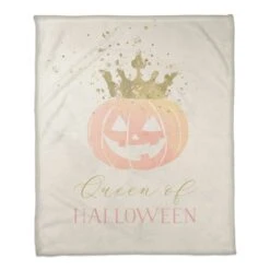 Queen Of Halloween Fleece Blanket -Halloween Decor Shop D443019S 1 1
