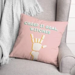 Creep It Real Witches Throw Pillow 5 Creep It Real Witches Throw Pillow -Halloween Decor Shop D443036S 2
