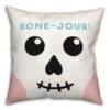 Bone-Jour! Throw Pillow